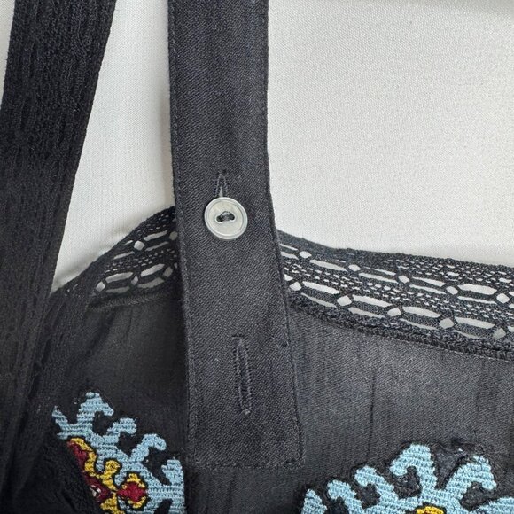 The Great.‎ The Roam Top with Folklore Embroidery Black Size 0 Cowgirl Boho - Picture 7 of 11